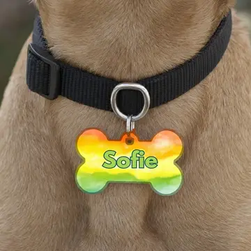 Customized Pet Tags for Cats & Dogs Gradient Colours