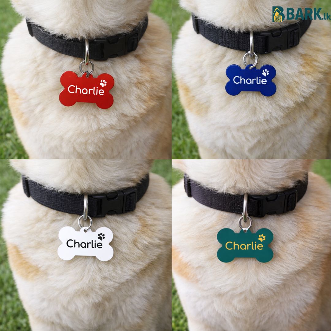 Customized Pet Tags for Cats & Dogs - Plain Colours