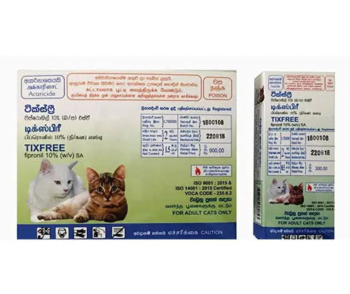 TixFree Spot On - Adult Cat (3 Doses)
