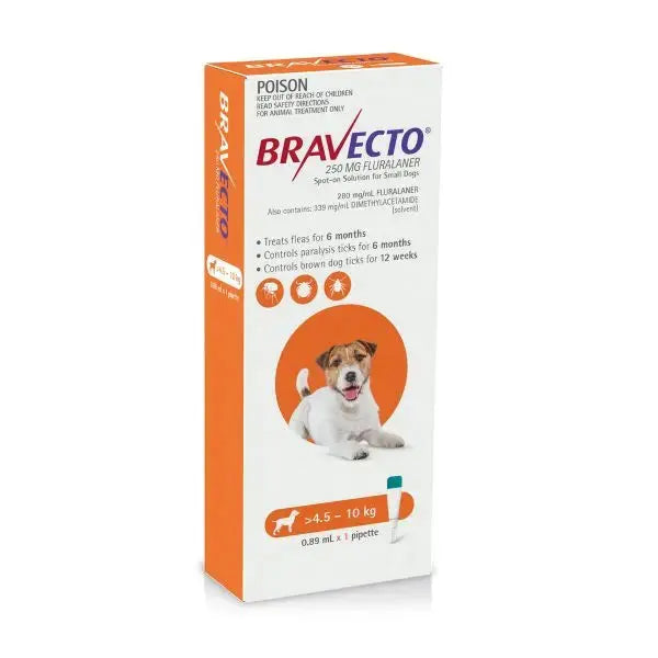 Bravecto Chew for Dogs 4.5-10 kg (250 mg) - 1 Tablet