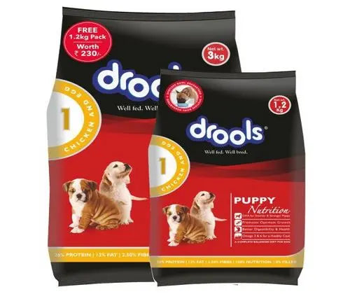Drools Puppy Dog Food Chicken and Egg