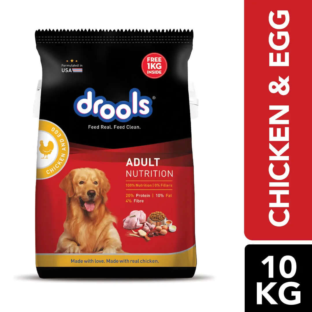 Drools Chicken and Egg Adult Dry Dog Food - 10kg
