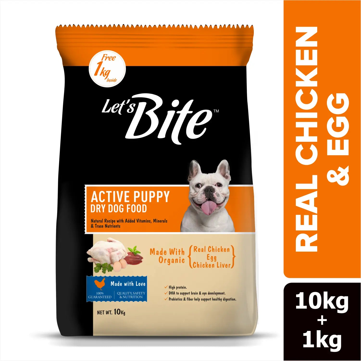Let's Bite Active Puppy Dog Food - 10kg