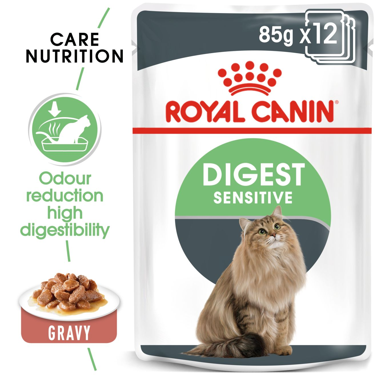 Royal Canin Digest Sensitive - Thin Slices in Gravy 12 × 85g