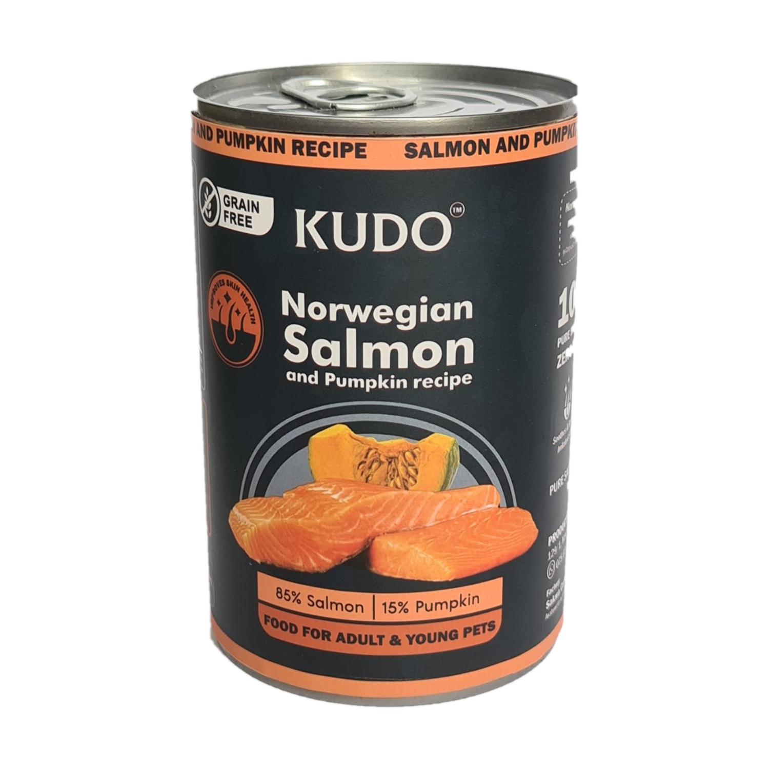 KUDO Premium Wet Pet Food - Salmon & Pumpkin 400g