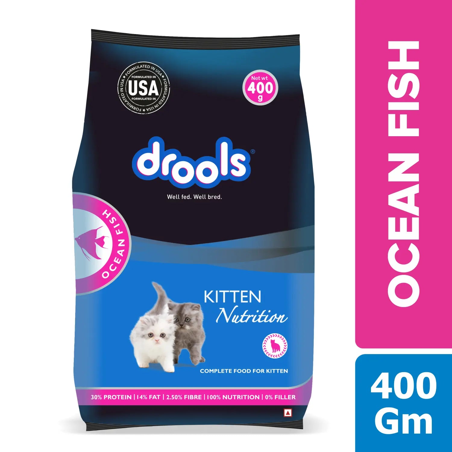 Drools Ocean Fish Kitten Cat Food - 400g