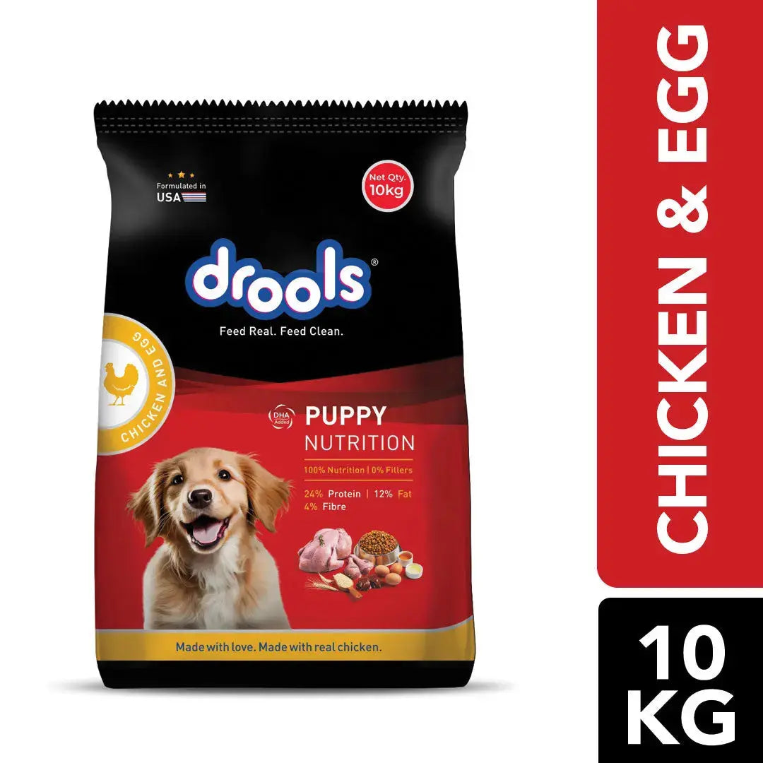 Drools Chicken and Egg Puppy Dry Dog Food - 10kg