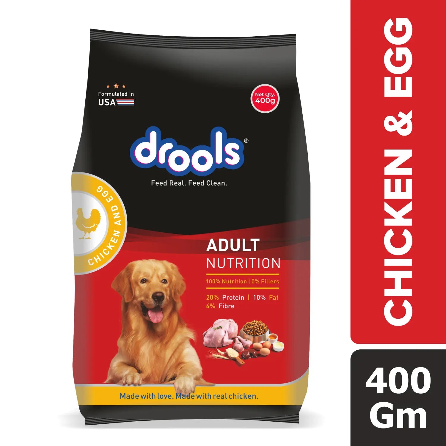 Drools Chicken and Egg Adult Dog Food - 400g