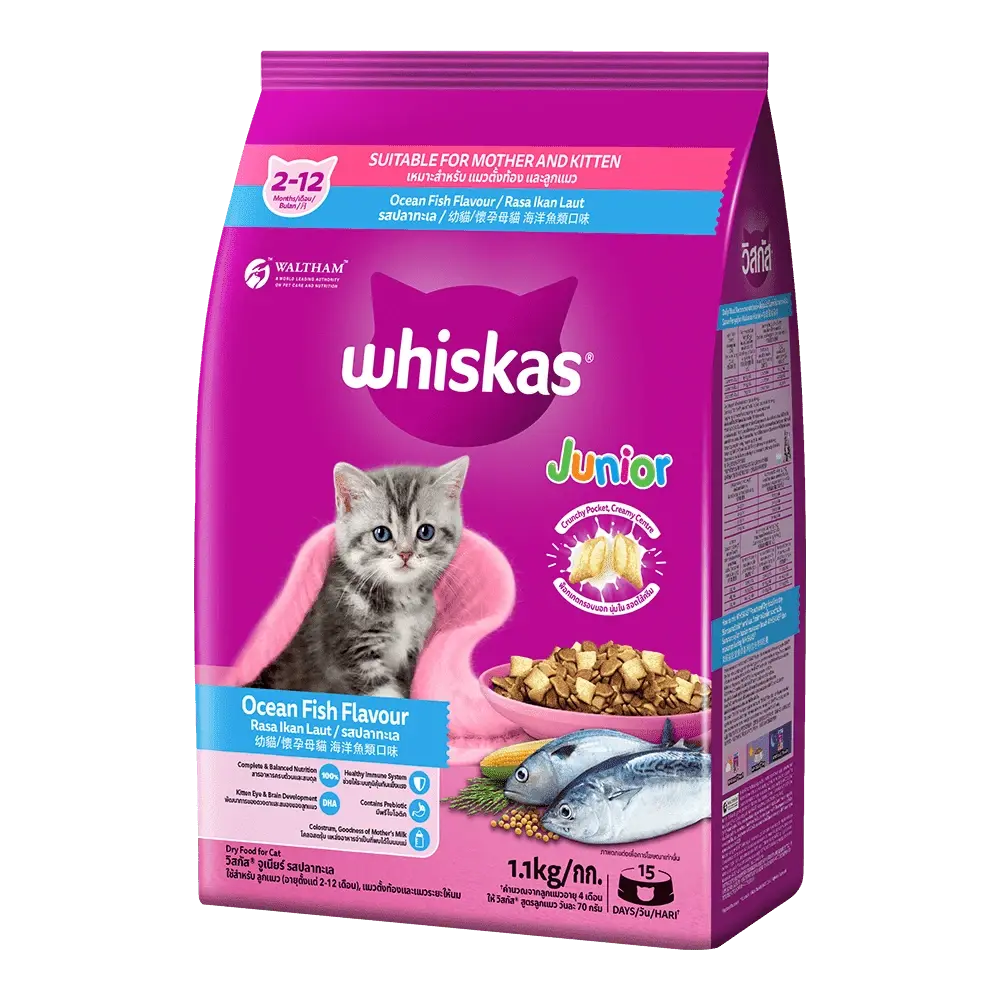 WHISKAS Junior Ocean Fish Dry Food - 450 g
