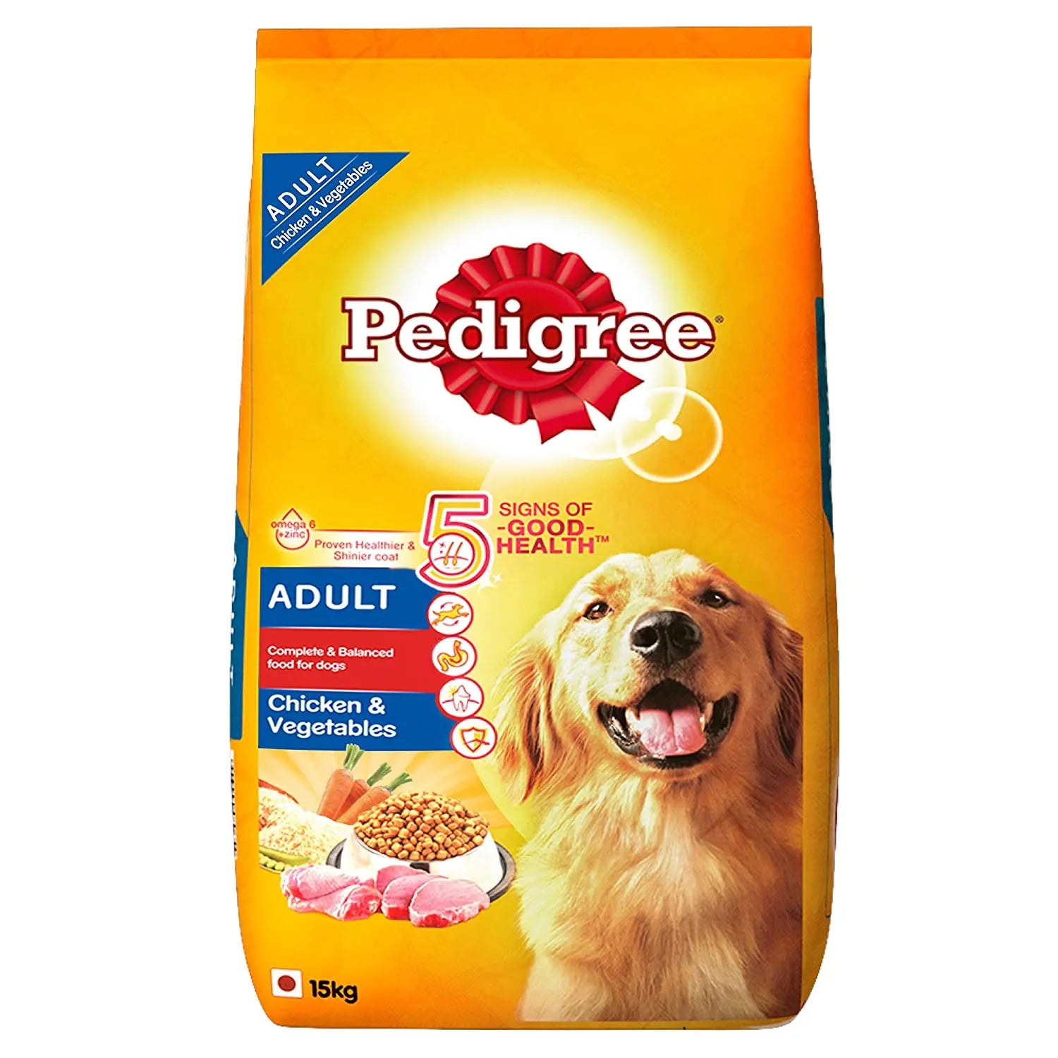 PEDIGREE Adult Dry Food - Chicken, Rice and Vegetable 15 kg