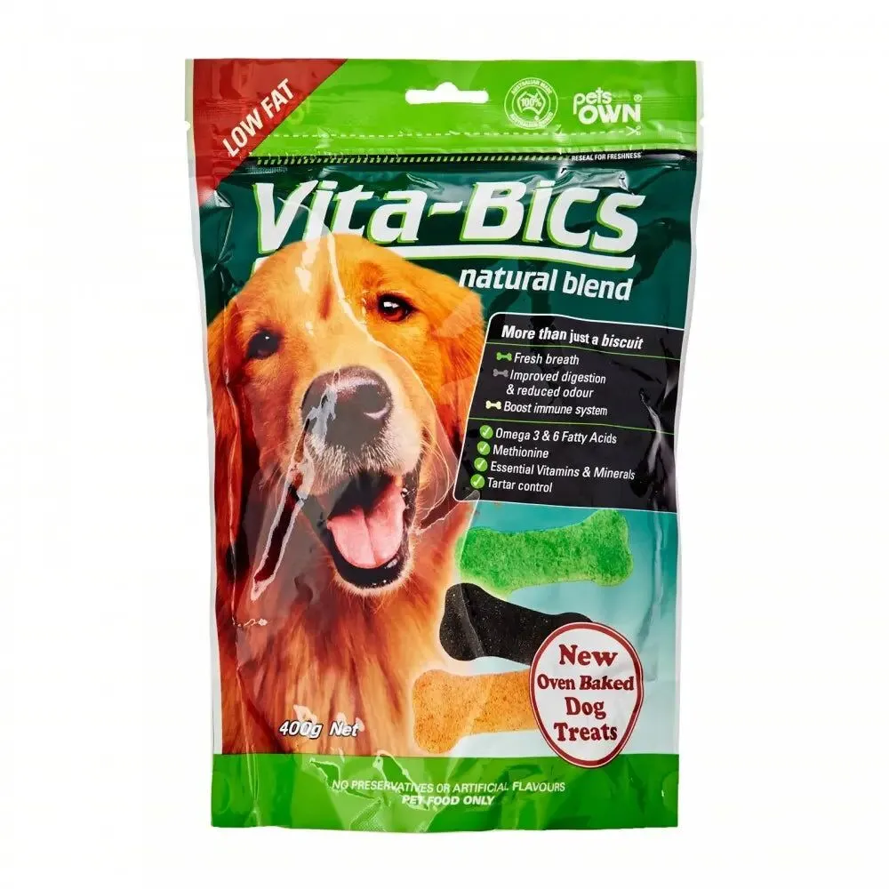 Pets Own Vita Bics Natural Blend Biscuits - 400g