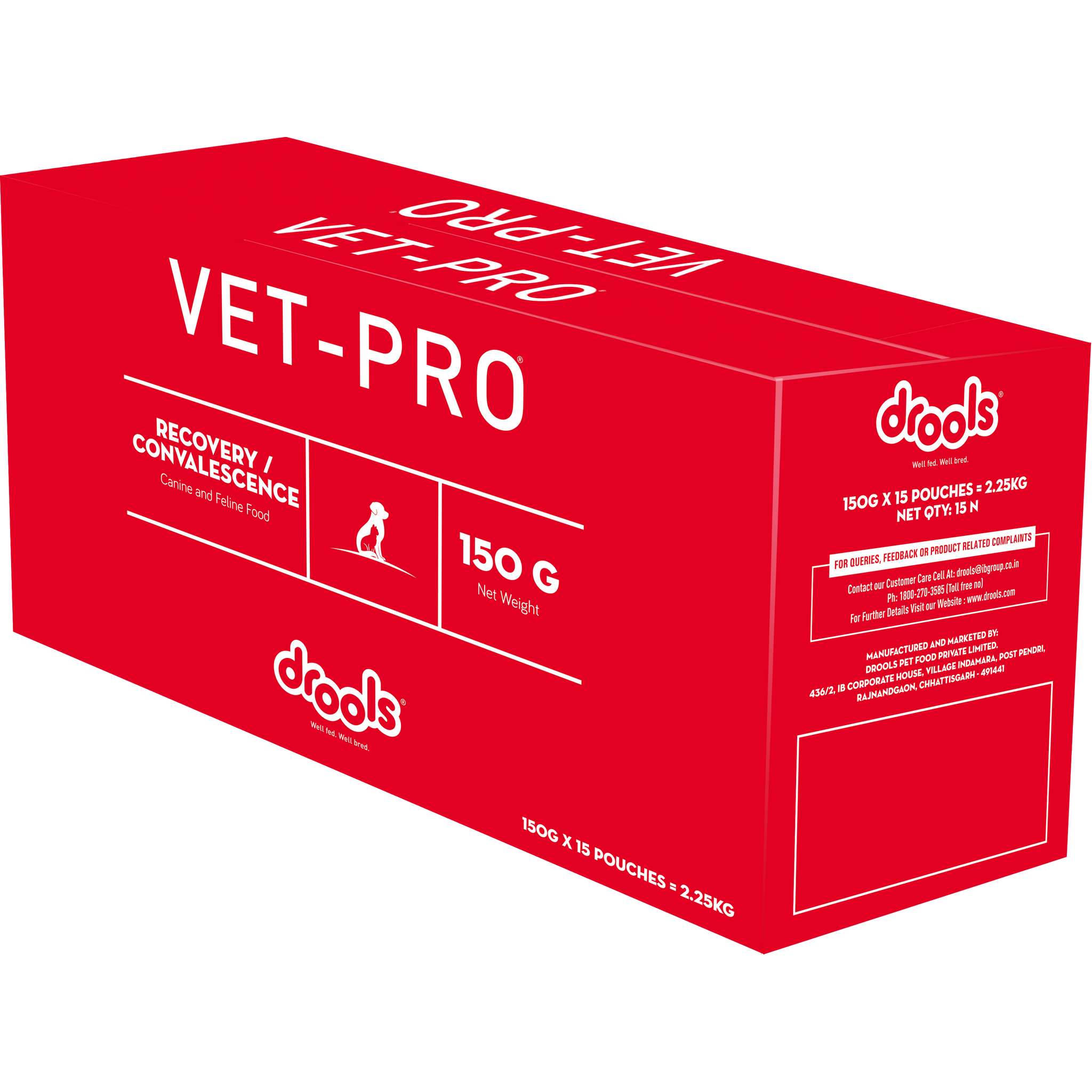 VET-PRO Recovery Gravy for Dogs & Cats - 140 g × 15 Pouches
