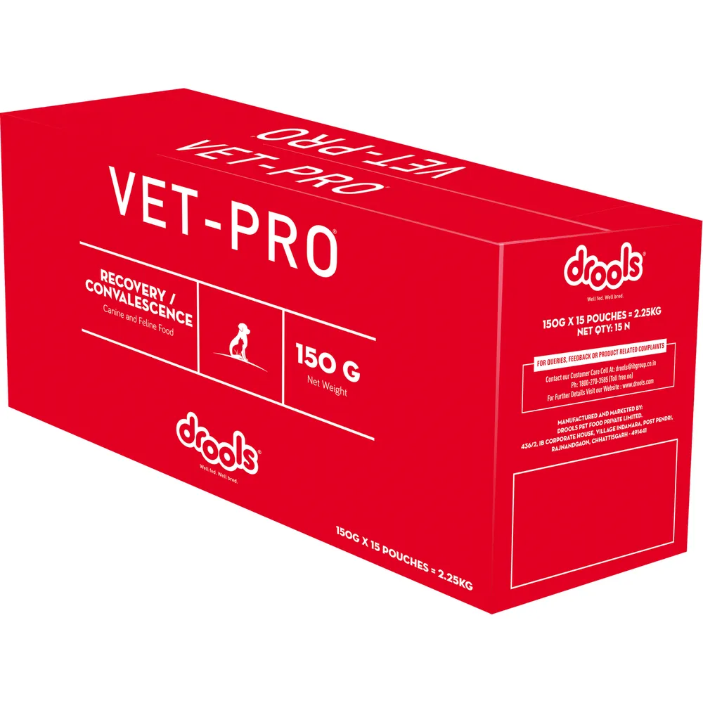 VET-PRO Recovery Gravy for Dogs & Cats - 140 g × 15 Pouches