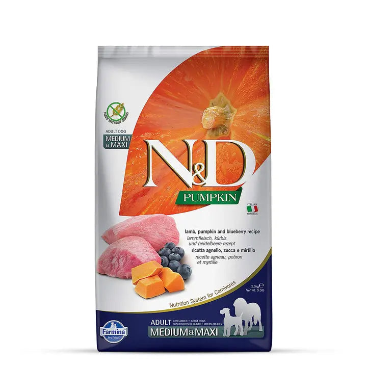 Farmina N&D Pumpkin Lamb & Blueberry Adult Med/Maxi - 12kg