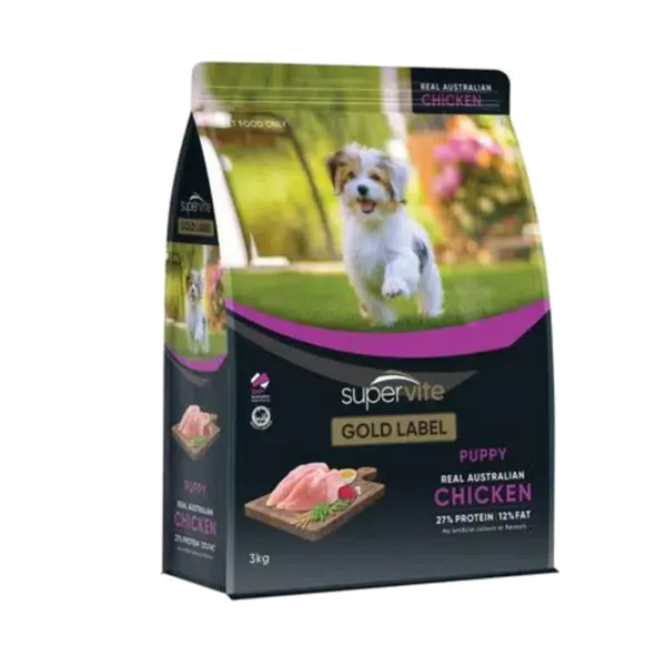 Supervite Gold Label Puppy Chicken Dry Dog Food - 3kg