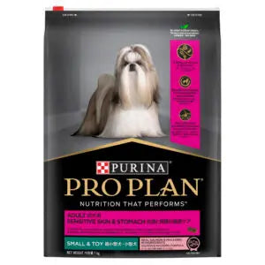 PURINA PRO PLAN Adult Small & Toy Sensitive Skin & Stomach Dry Dog Food, 2.5 Kg