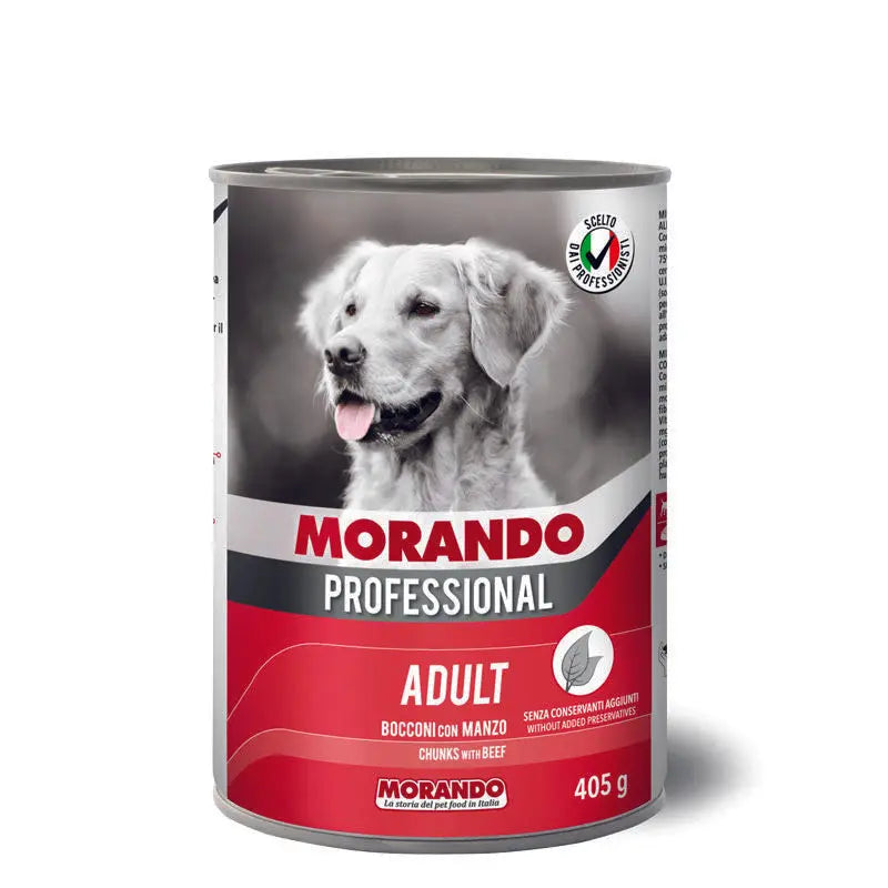 Morando Professional - Migliorcane Adult Chunks with Beef - 405 g