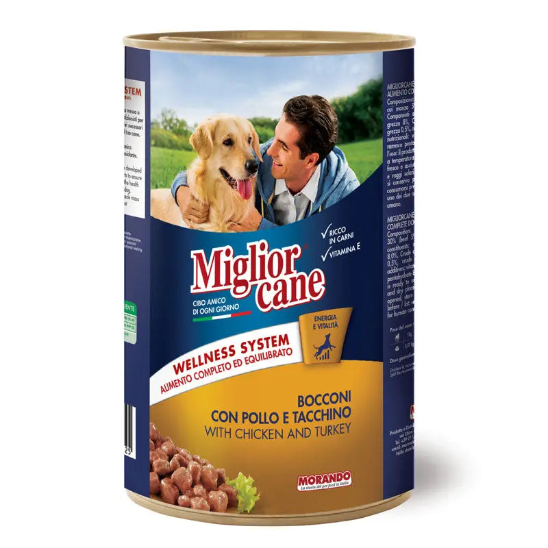 Morando Professional - Migliorcane Adult Chunks with Chicken and Turkey - 405 g