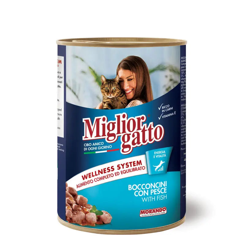 Migliorgatto Chunks with Fish - 405 g