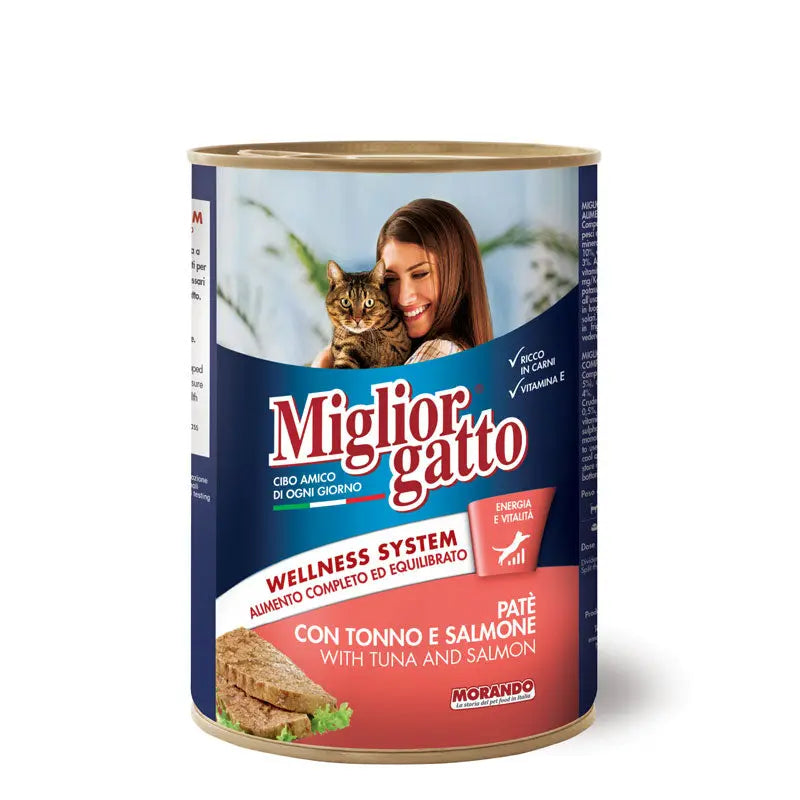 Migliorgatto Paté with Tuna and Salmon - 400 g