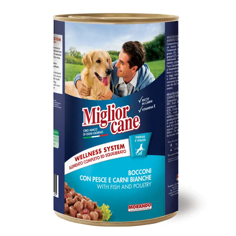 Migliorcane Chunks with Fish and White Meats - 1.25 Kg