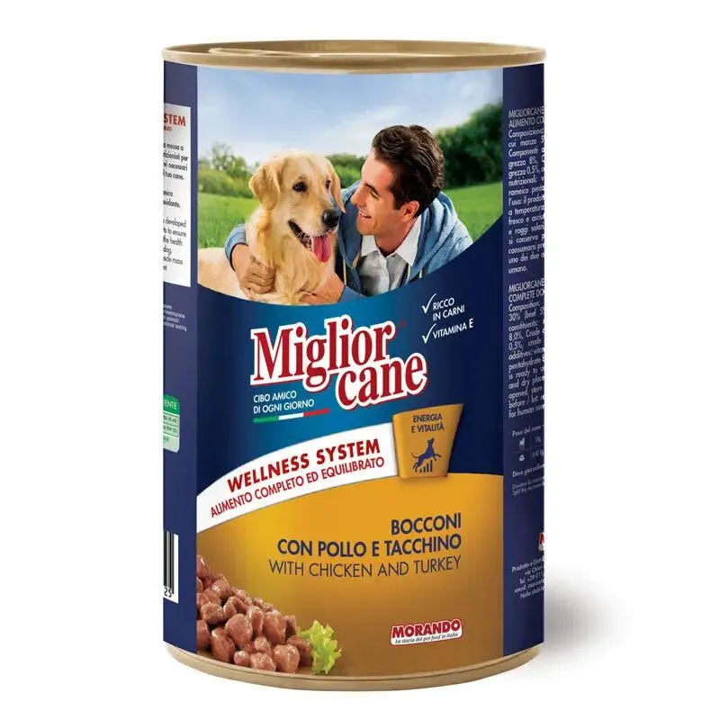 Migliorcane Chunks with Chicken and Turkey - 1.25 Kg
