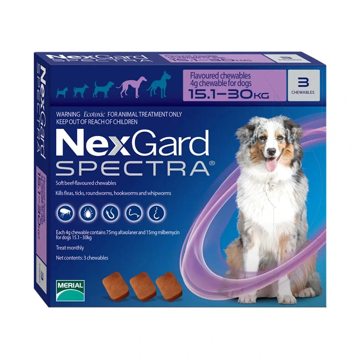 NexGard Spectra Large Dogs 15-30 kg (1 Chew)