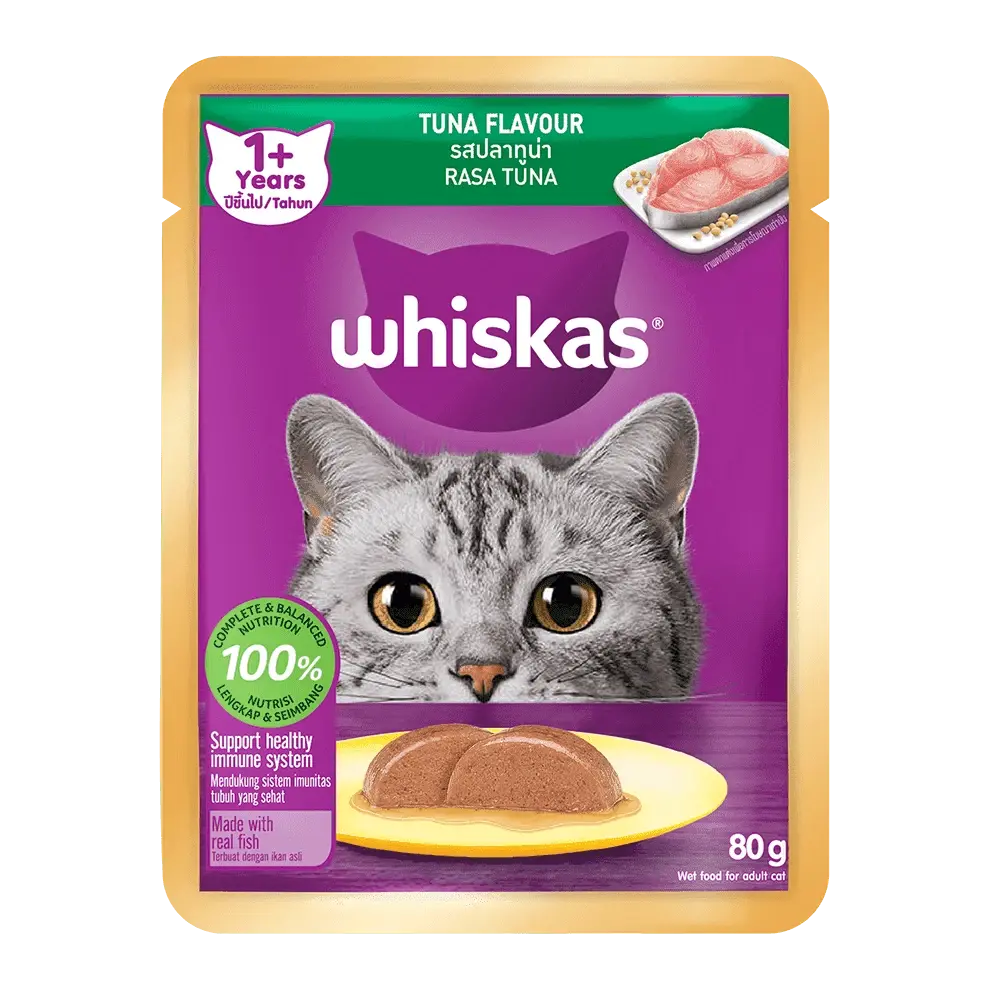WHISKAS Adult Tuna Feast - 80 g Pouch