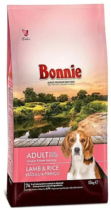 Bonnie Adult Lamb & Rice Dry Dog Food - 15kg