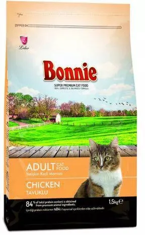 Bonnie Cat Adult Chicken Dry Cat Food - 1.5kg