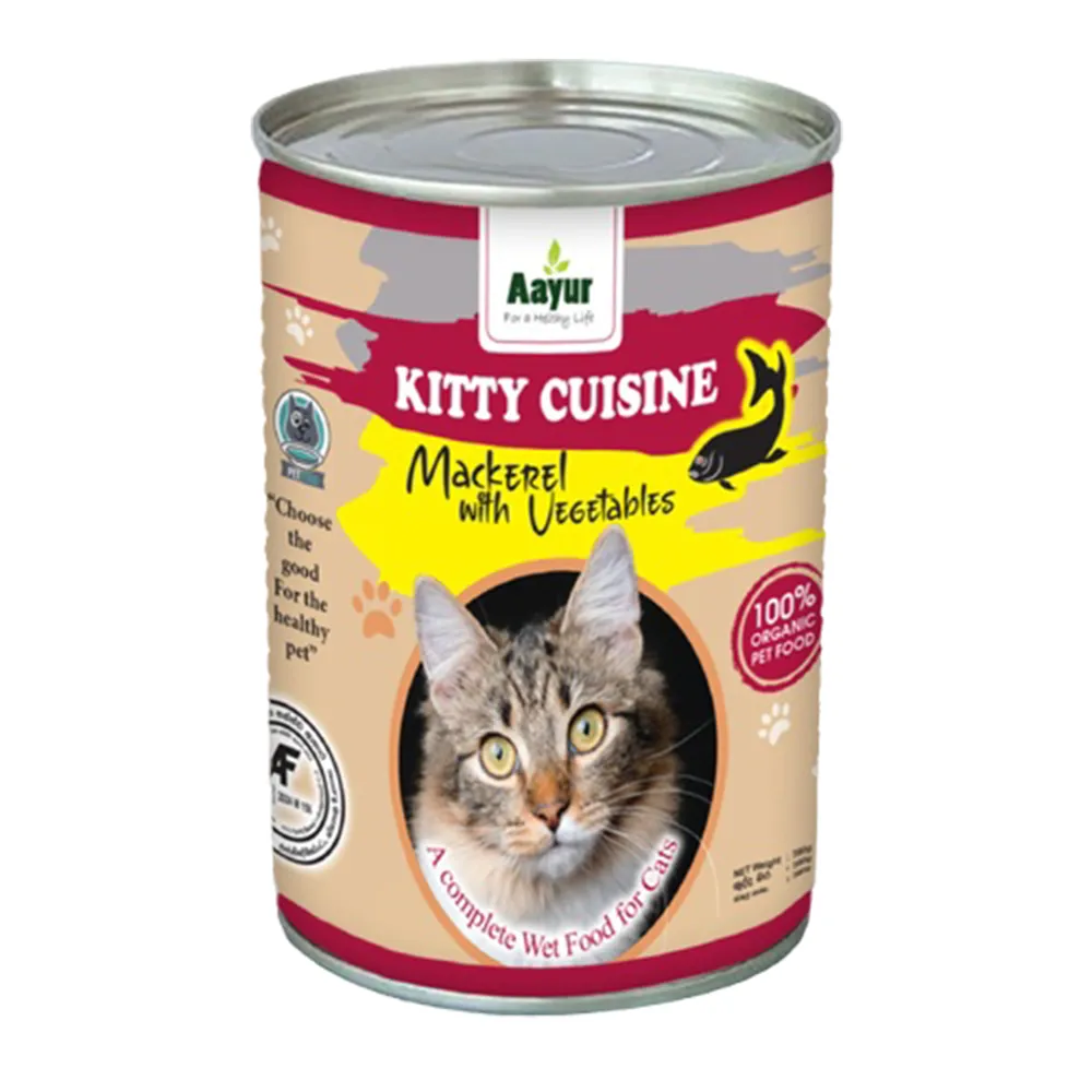 Aayur Kitty Mackerel With Vegetable Wet Cat Food - 380g