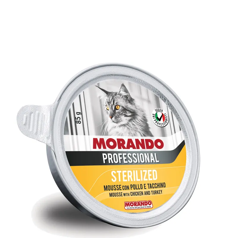 Morando Professional Cat Sterilized Mousse With Chicken & Turkey - 85g