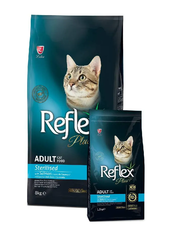 Reflex Cat Adult Sterilized Salmon Dry Cat Food - 8kg