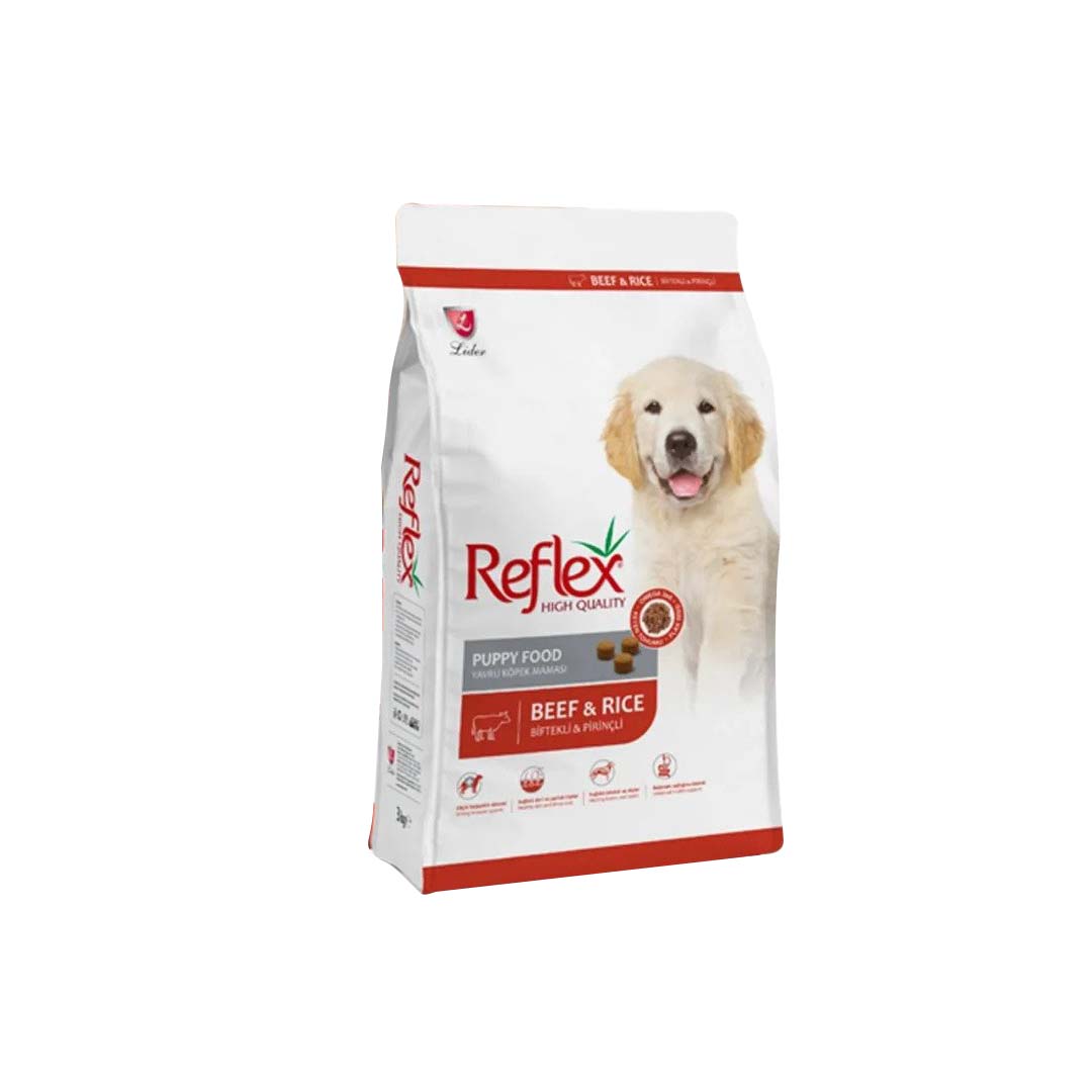 Reflex Puppy Beef & Rice Dry Dog Food - 1kg