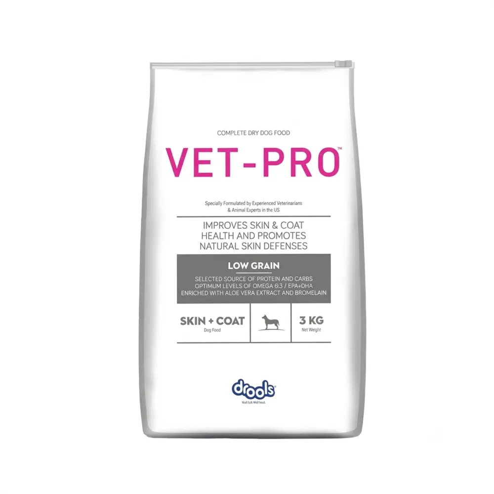 Drools Vet Pro Dog Skin + Coat Dry Dog Food - 1.2kg