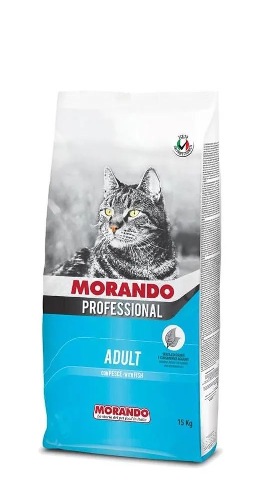 Morando Professional Cat Adult Kibbles With Fish Dry Cat Food - 15kg