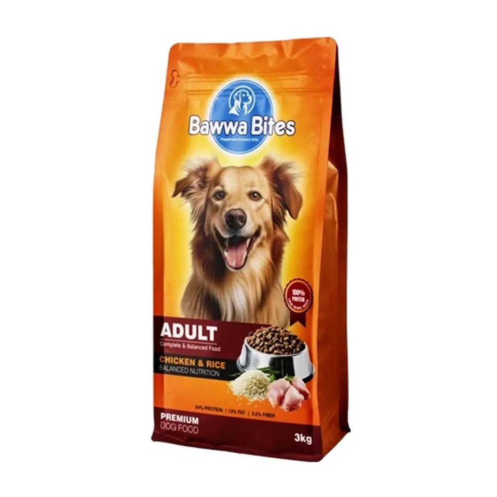 Adult Chicken & Rice Dry Dog Food - 3kg