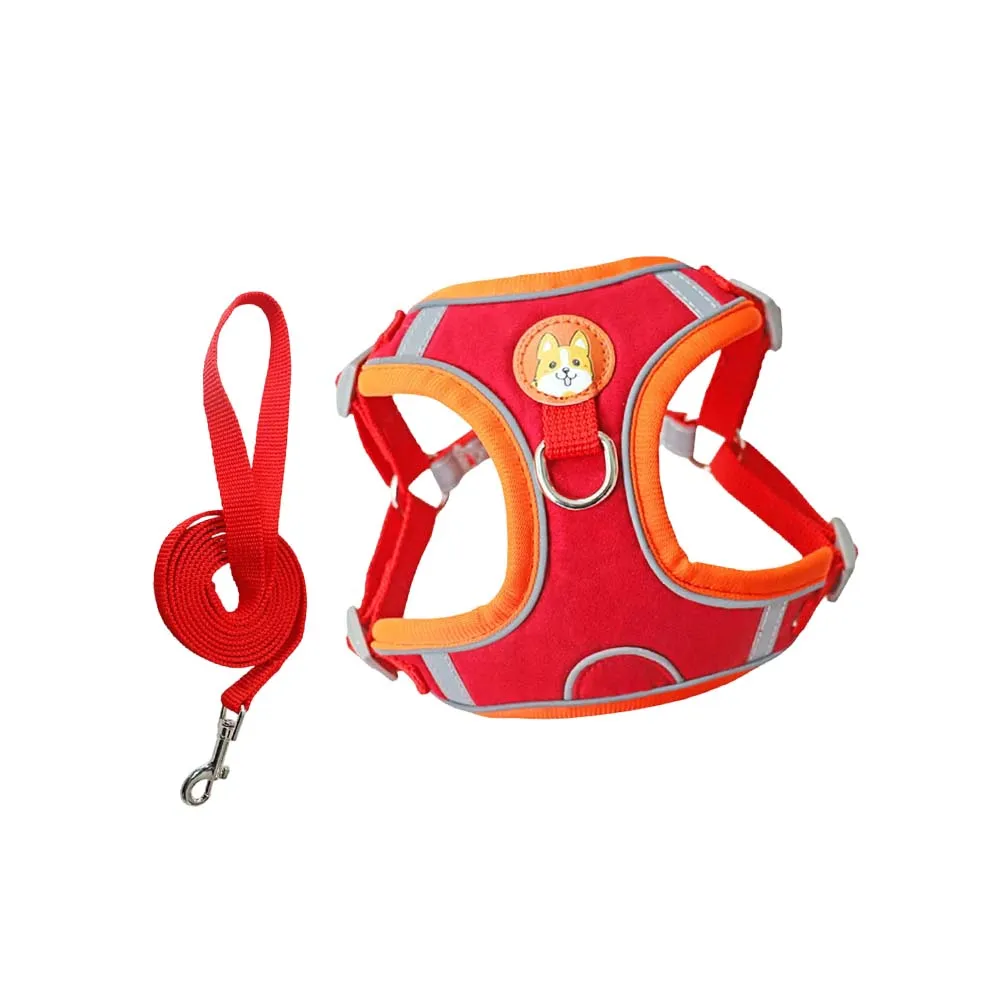 Harness Soft Chest Pad With Leash Luxury
