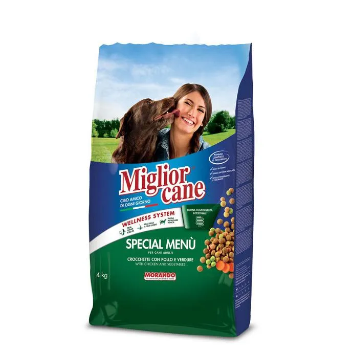 Miglior Cane Special Menu Kibbles With Chicken & Vegetables Dry Dog Food - 4kg