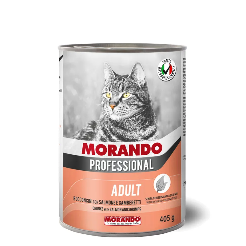 Morando Professional Cat Adult Chunks With Salmon & Shrimp - 405g