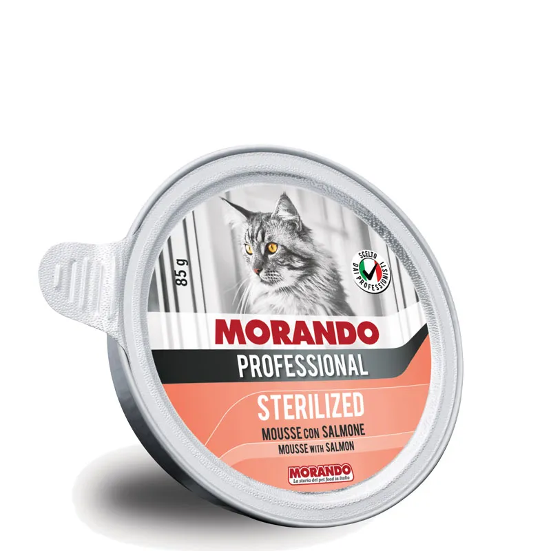 Morando Professional Cat Sterilized Mousse With Salmon - 85g