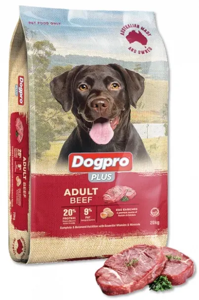 Dogpro Plus Adult Beef Dry Dog Food - 20kg