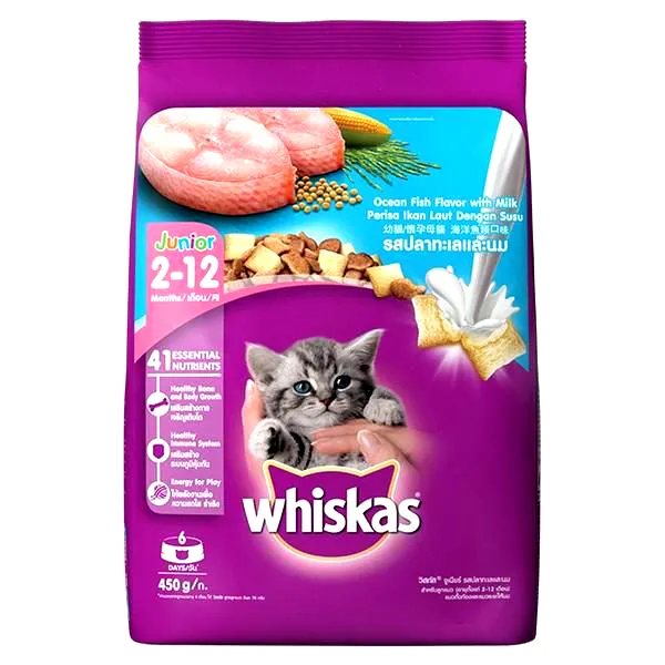 Whiskas Kitten Ocean Fish & Milk - 1.1kg