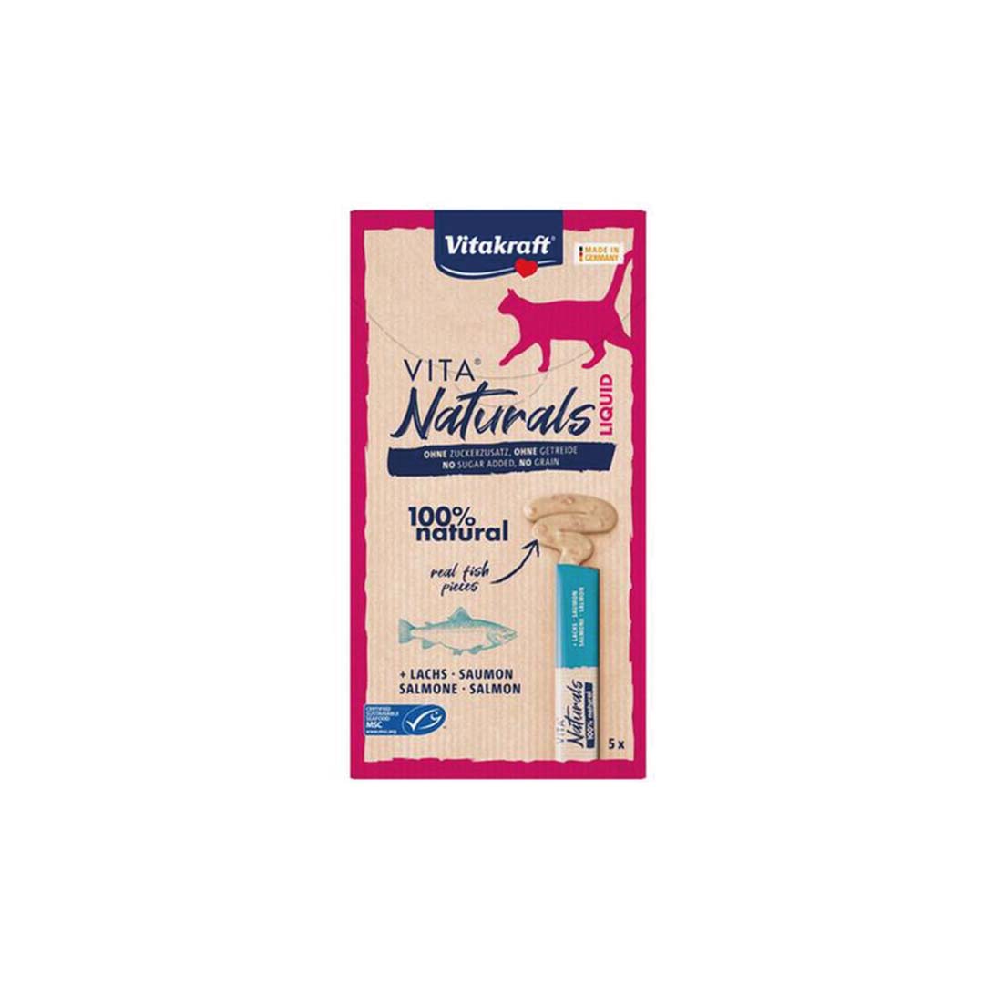 Vitakraft Naturals Liquid Snacks Salmon - 5x15g
