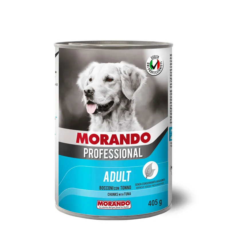 Morando Professional Dog Adult Chunk With Tuna Wet Dog Food - 405g