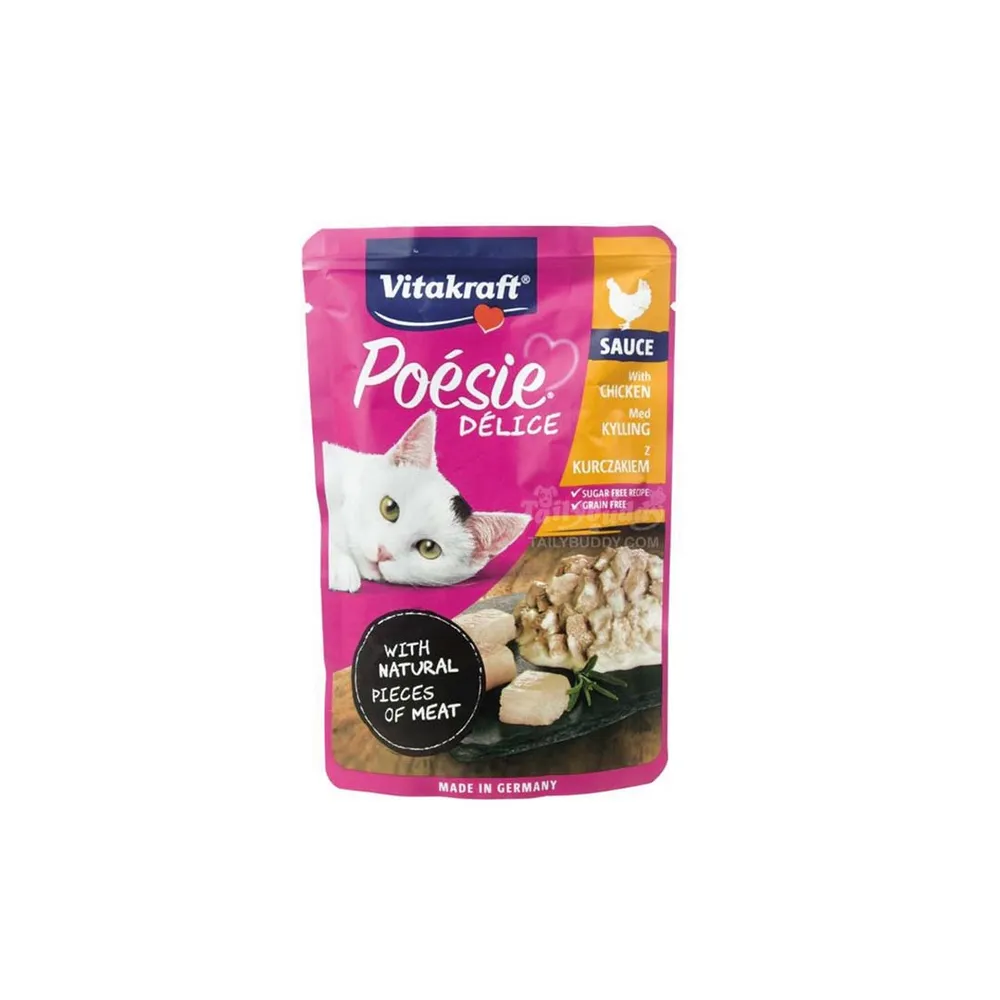 Vitakraft Poesie Delice Chicken Sauce Wet Cat Food - 85g